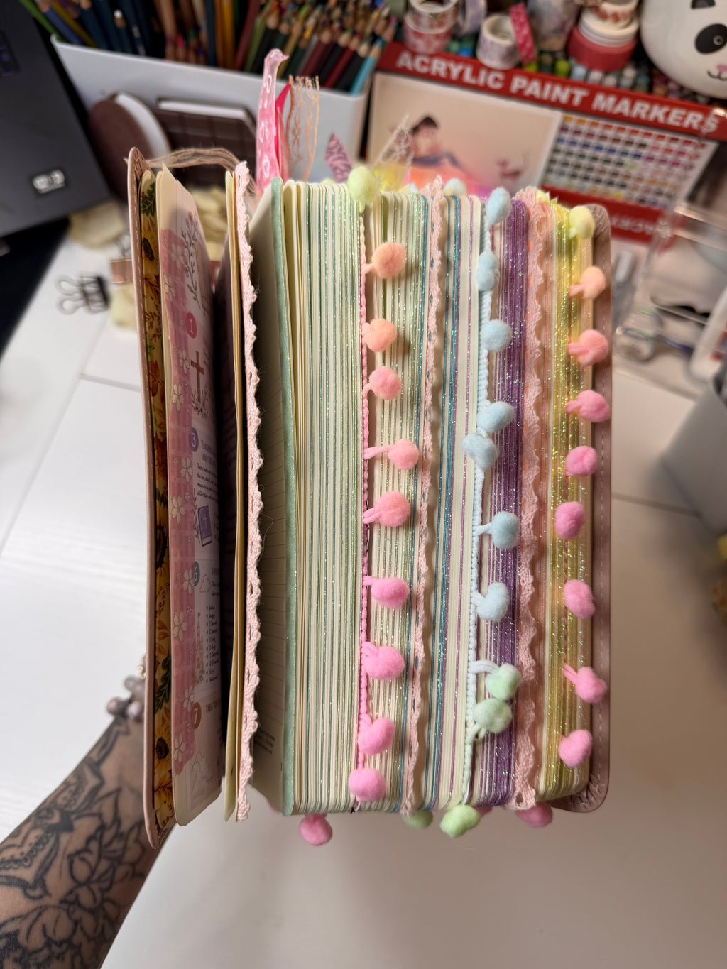 Washi Tape Bible Book Edges Add-On | Alternative to Bible Tabs | Choose Your Colours | Loaded Bible Personalisation