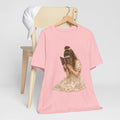 Vintage Girl Reading Illustration Tee – Cozy Literary T‑Shirt for Book Lovers