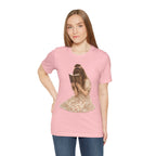 Vintage Girl Reading Illustration Tee – Cozy Literary T‑Shirt for Book Lovers
