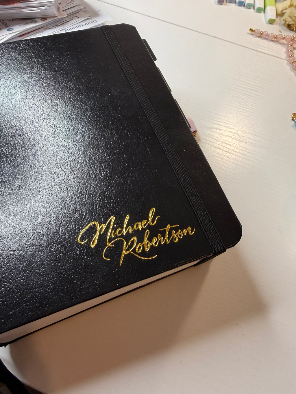 Gold Foil Name Engraving – Personalised Bible Cover Add-On
