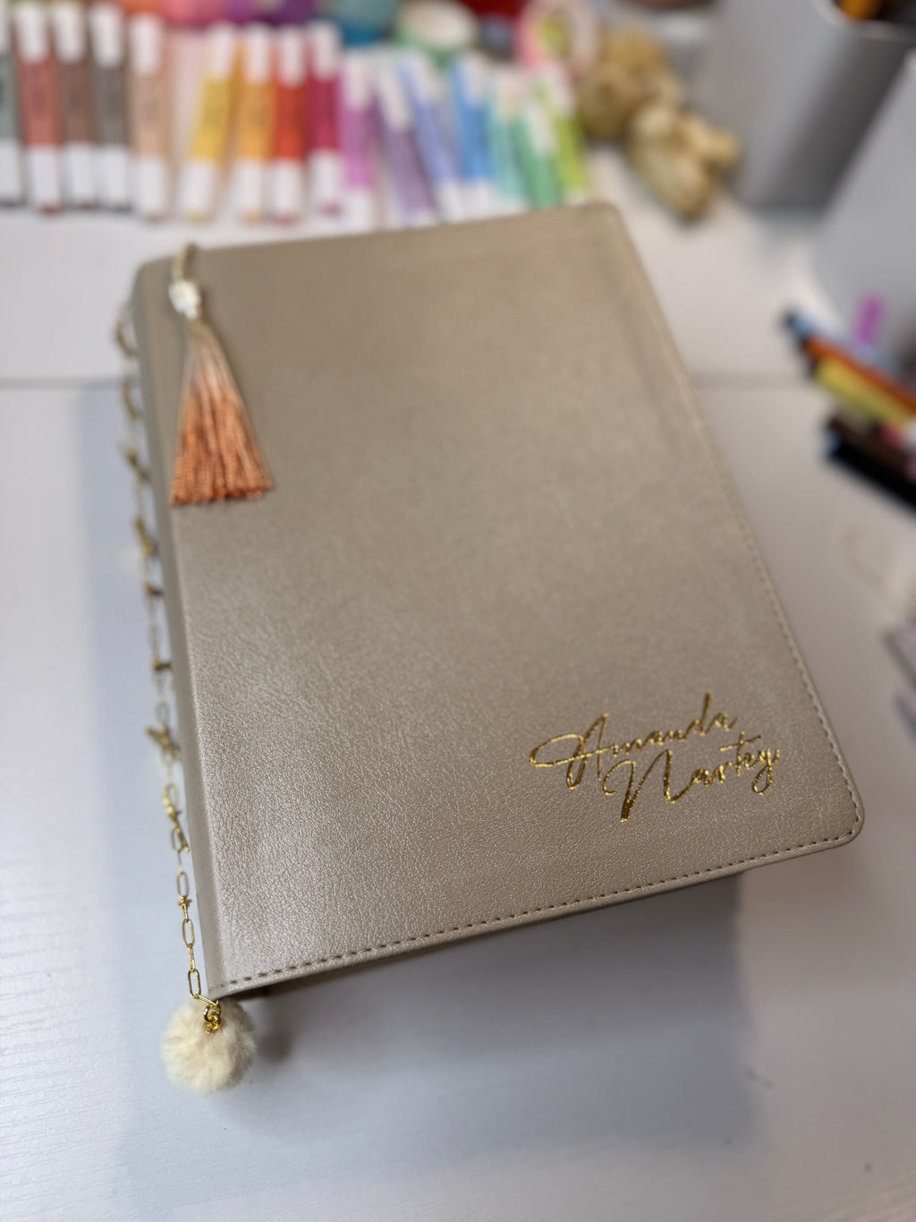 Gold Foil Name Engraving – Personalised Bible Cover Add-On