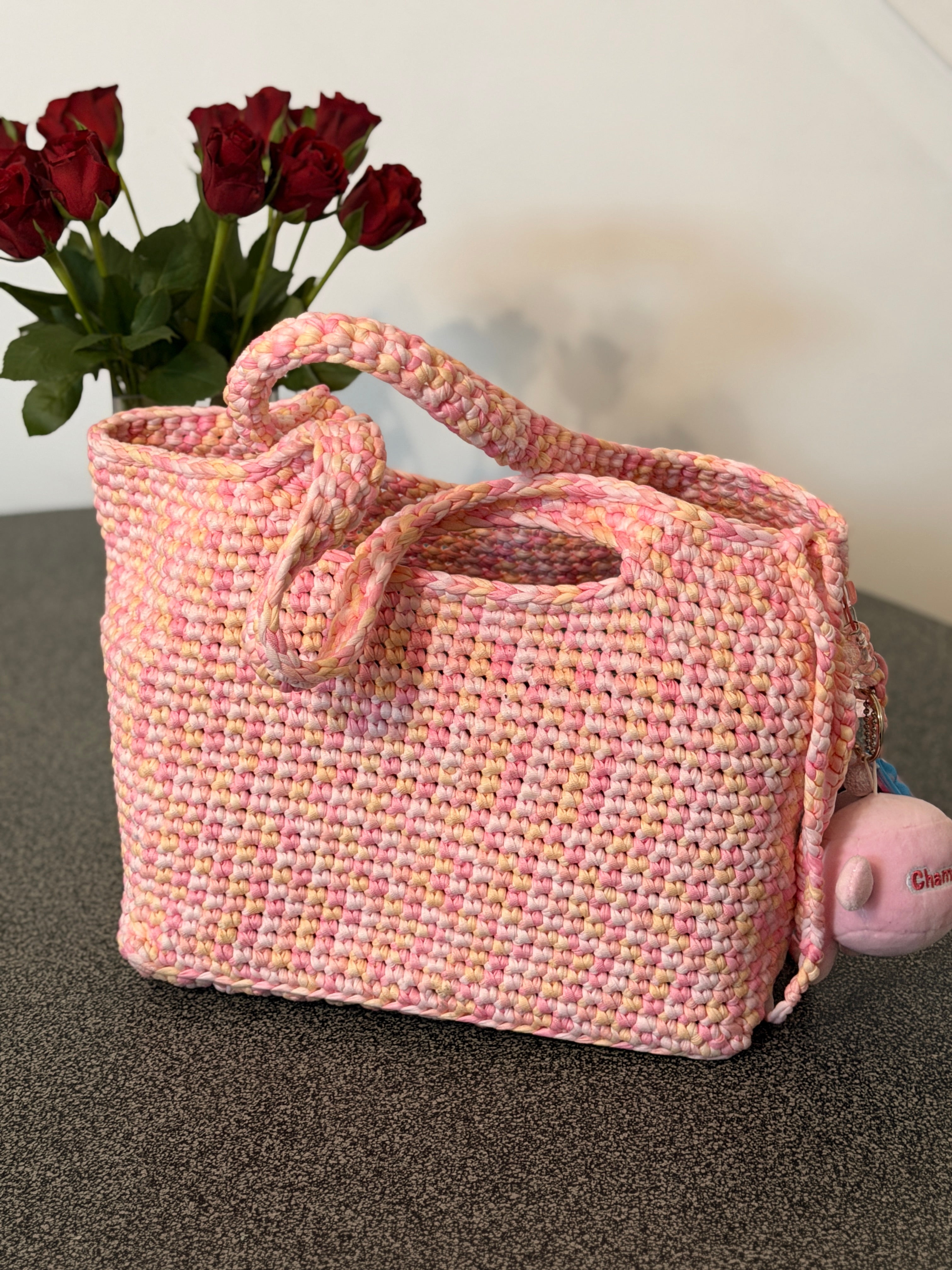 Hand-Crocheted Bible Study Bag – Large Organised Bible Tote with Compartments