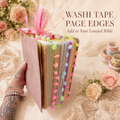 Washi Tape Bible Book Edges Add-On | Alternative to Bible Tabs | Choose Your Colours | Loaded Bible Personalisation