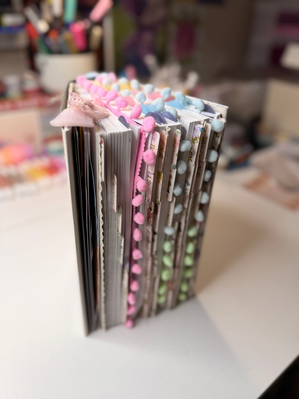 Loaded Bible Handmade | Fully Loaded Journaling Bible | Pre Tabbed Bible with Notes & Stickers | Christian Gift | Made to Order